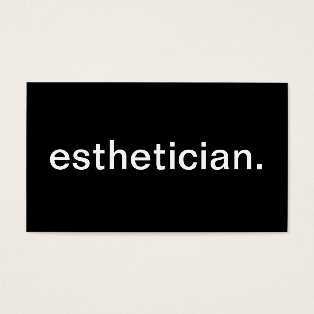 Estheticus Visitekaartje (Voorkant)