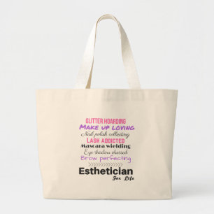 Estheticus voor het leven grote tote bag