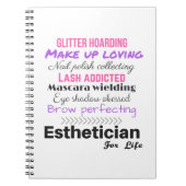 Estheticus voor het leven notitieboek (Voorkant)