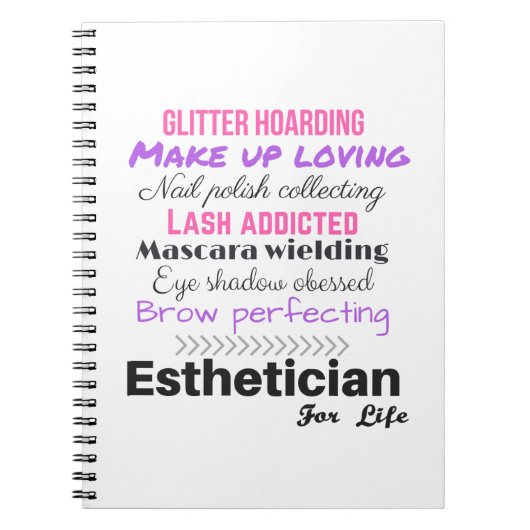 Estheticus voor het leven notitieboek (Voorkant)
