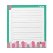 Esthetiek Aanpassen Om Lijst Checklist Winkelen te Notitieblok (Voorkant)