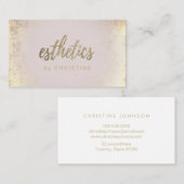 esthetiek FAUX-glitter Visitekaartje (Voorkant / Achterkant)