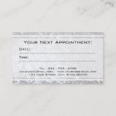 Esthetiek Faux Zilver Glitter Afspraakkaart Afsprakenkaartje (Achterkant)