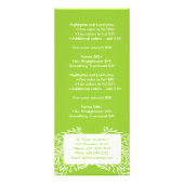 Esthetiek Menu Rack Kaarten (Achterkant)