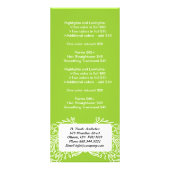 Esthetiek Menu Rack Kaarten (Achterkant)