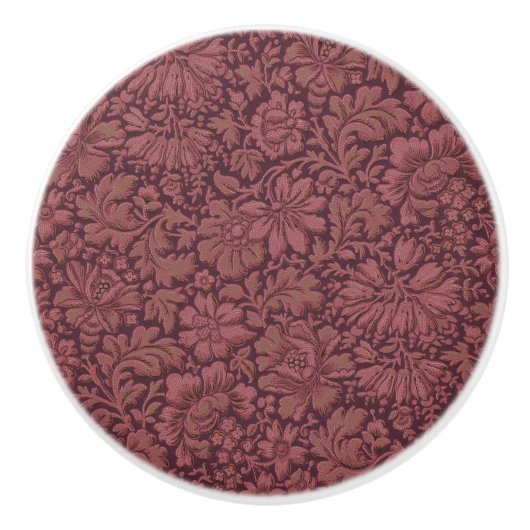  esthetiek over bloemenprint keramische knop (Voorkant)