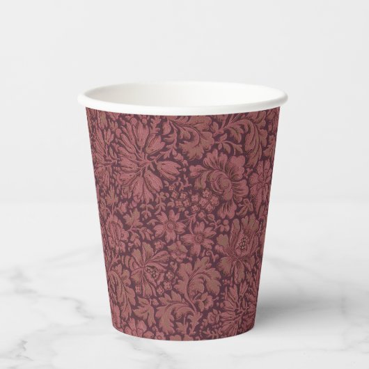 esthetiek over bloemenprint papieren bekers (Voorkant)