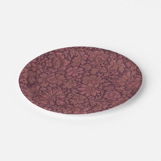  esthetiek over bloemenprint papieren bordje (Gekanteld)