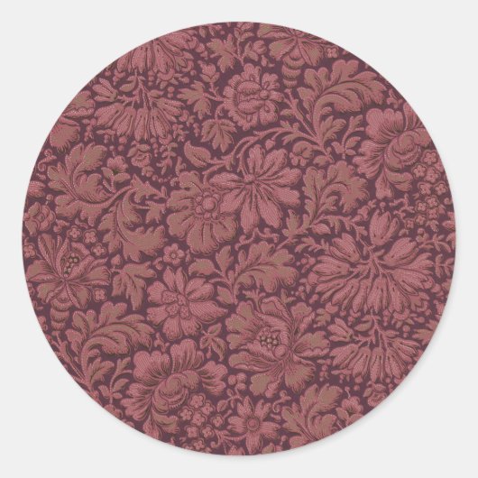  esthetiek over bloemenprint ronde sticker (Voorkant)