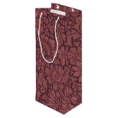  esthetiek over bloemenprint wijn cadeautas (Achterkant Gekanteld)