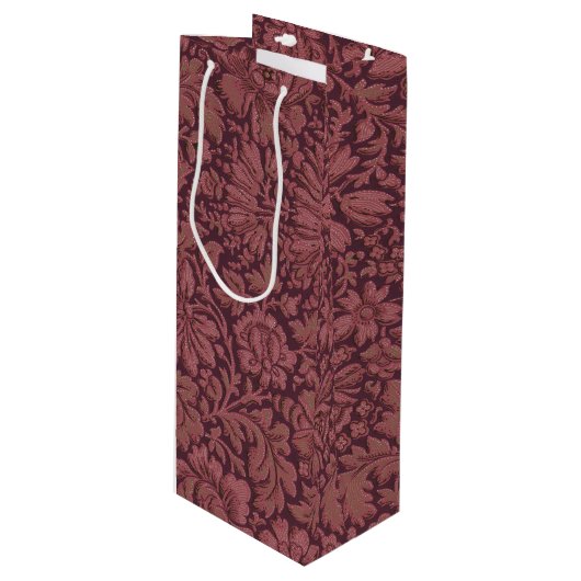  esthetiek over bloemenprint wijn cadeautas (Voorkant Gekanteld)