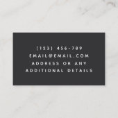 Esthetiek Toevoegen Jouw naam Roos Gold Butterfly Visitekaartje (Achterkant)