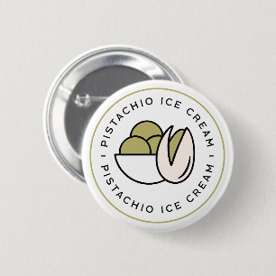 Esthetiek voor liefhebbers van pistache-ijs ronde button 5,7 cm