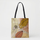 Esthetisch abstract ontwerp Herfst Tote Bag (Voorkant)