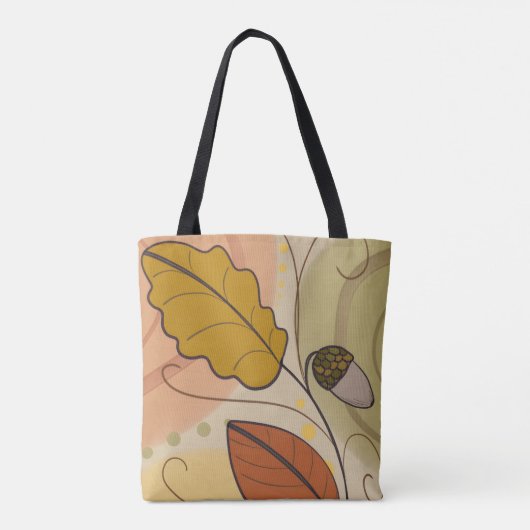 Esthetisch abstract ontwerp Herfst Tote Bag (Achterkant)