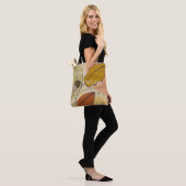 Esthetisch abstract ontwerp Herfst Tote Bag (Op model)