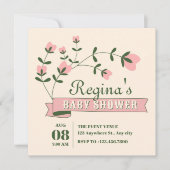 Esthetisch baby shower kaart (Voorkant)