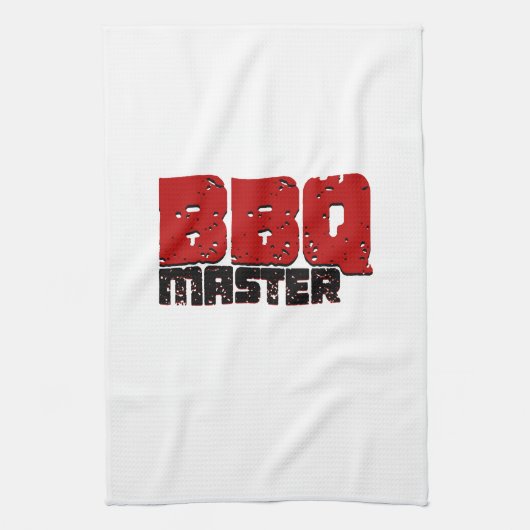 Esthetisch BBQ Master Design voor Grill Masters Theedoek (Verticaal)