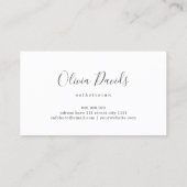 Esthetisch Beauty Gold Glitter Huidverzorgingssalo Visitekaartje (Achterkant)