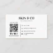 Esthetisch Beauty Huidverzorgingssalon Minimalist Visitekaartje (Voorkant)