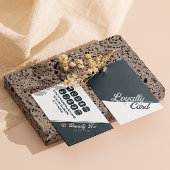 Esthetisch Beauty Salon Zwart Wit Grijs Klantenkaartje