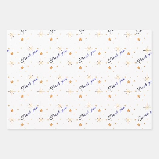Esthetisch Bedankpapier| Feestartikelen Inpakpapier Vel (Voorkant)