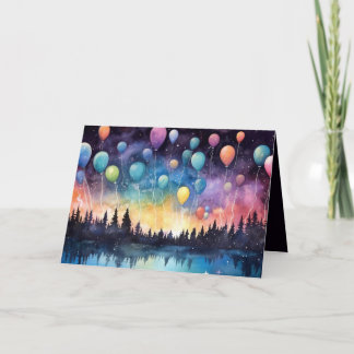 Esthetisch Birthday Lake Landscape Wenskaart