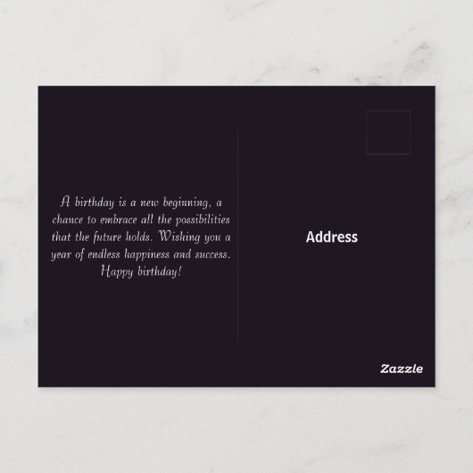 Esthetisch Birthday Lake Landscape Wenskaart Briefkaart (Achterkant)