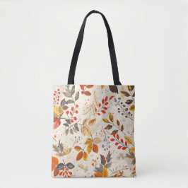 Esthetisch bladpatroon tote bag