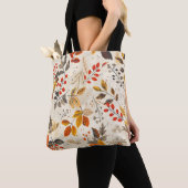 Esthetisch bladpatroon tote bag (Dichtbij)