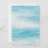 Esthetisch blauw zee kaart (Achterkant)