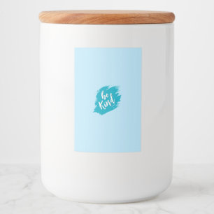 Esthetisch blauwe aangepaste voedseletiket keuken voedselcontainer etiket