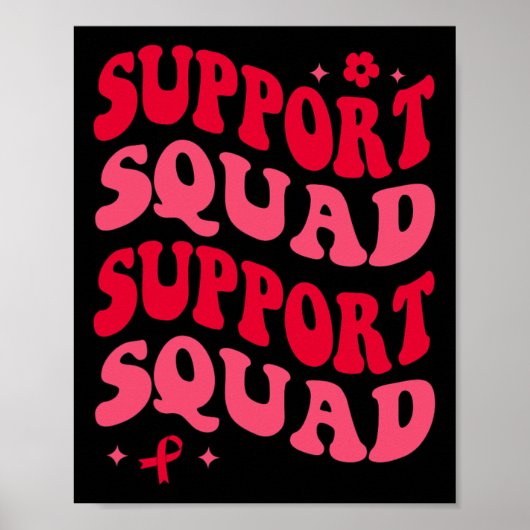 Esthetisch bloedkanker bewustzijn steunteam mat poster (Voorkant)