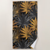 Esthetisch bloemengordijn voor de douche strandlaken (Voorkant)