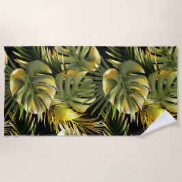 Esthetisch bloemengordijn voor de douche strandlaken