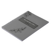 Esthetisch bloemenspiraal notitieboek (Linkerzijde)