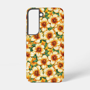 Esthetisch Bloemig Zachte Lente Bloem Ontwerp Samsung Galaxy Hoesje