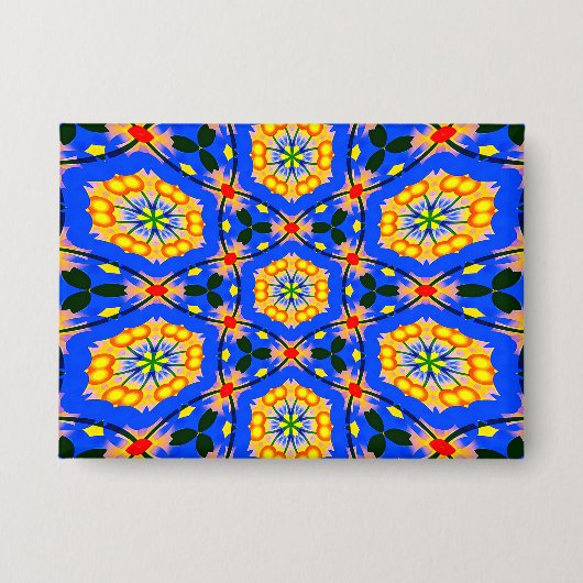 esthetisch bloemmotief button (Voorkant)