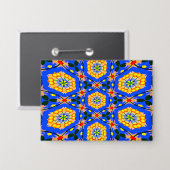 esthetisch bloemmotief button (Voorkant / Achterkant)