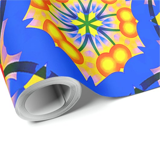 esthetisch bloemmotief cadeaupapier (Rol Hoek)