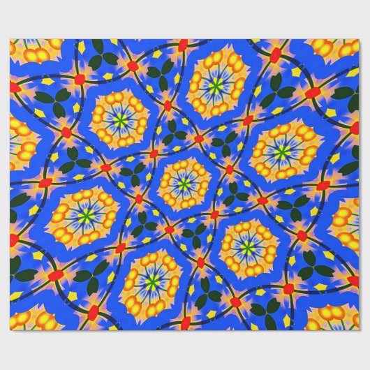 esthetisch bloemmotief cadeaupapier (Vlak)