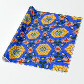 esthetisch bloemmotief cadeaupapier (Uitgerold)