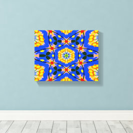esthetisch bloemmotief canvas afdruk