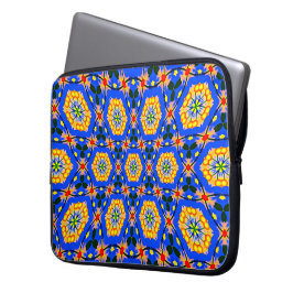 esthetisch bloemmotief laptop sleeve