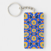 esthetisch bloemmotief sleutelhanger (Voorkant)