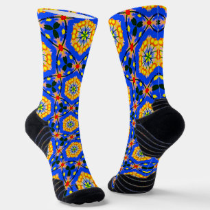 esthetisch bloemmotief sokken