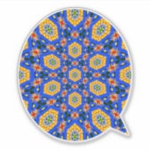 esthetisch bloemmotief sticker (Voorkant)