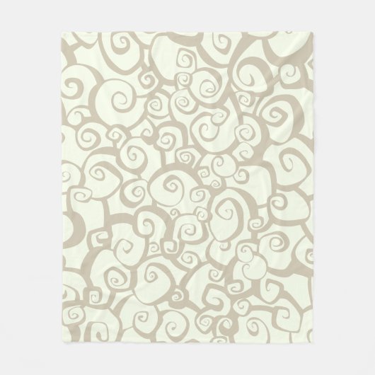 Esthetisch bloempatroon Worpdeken Fleece Deken (Voorkant)