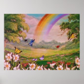 esthetisch bloemveld poster (Voorkant)