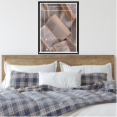 " Esthetisch boek Flatlay Wall Art" Canvas Afdruk (Insitu (Slaapkamer))